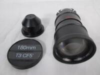 Zeiss Standard Speed T3.0 180mm Lens, Camera at Weisscam-HS2
