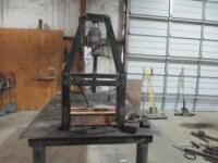 Hydraulic Press w/ Steel Table
