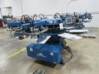 M & R Diamondback L 6 Head Automatic Screen Printing Press