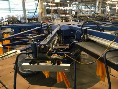 M & R Challenger II 14 Head Inline Automatic Screen Printing Press