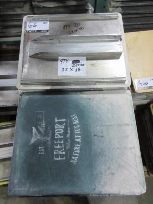 22in x 18in M & R Aluminum Screen Print Pallets