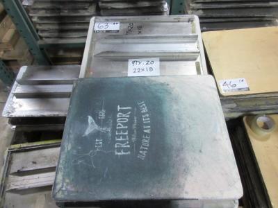 22in x 18in M & R Aluminum Screen Print Pallets