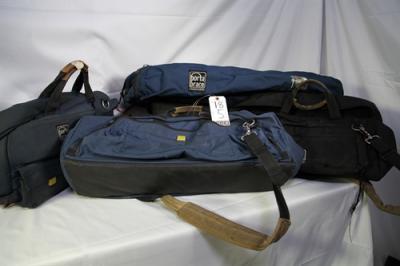 SMALL & MEDIUM BLACK PORTA BRACE CAMERA BAGS W/ STRAP