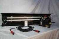 KINO 2 BANK BALLAST RED W/ HEADER CABLE , 4' 2 BANK KINO HOUSING AND MALE PIN MOUNTING BACK PLATE