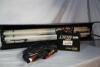 KINO 2 BANK BALLAST RED W/ HEADER CABLE , 4' 2 BANK KINO HOUSING AND MALE PIN MOUNTING BACK PLATE
