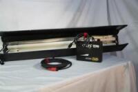 KINO 2 BANK BALLAST RED W/ HEADER CABLE , 4' 2 BANK KINO HOUSING AND MALE PIN MOUNTING BACK PLATE