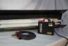 KINO 2 BANK BALLAST RED W/ HEADER CABLE , 4' 2 BANK KINO HOUSING AND MALE PIN MOUNTING BACK PLATE