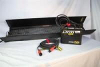 KINO 2 BANK BALLAST RED W/ HEADER CABLE , 4' 2 BANK KINO HOUSING AND MALE PIN MOUNTING BACK PLATE