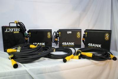 KINO 4 BANK BALLASTS YELLOW W/ HEADER CABLE