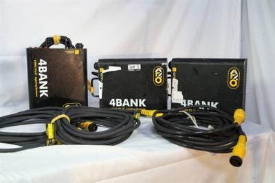 KINO 4 BANK BALLASTS YELLOW W/ HEADER CABLE