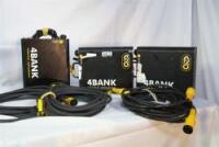 KINO 4 BANK BALLASTS YELLOW W/ HEADER CABLE