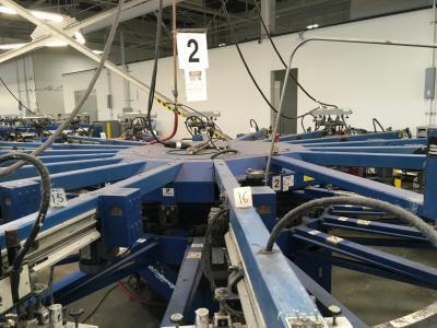 M & R Challenger II 16 Head Inline Automatic Screen Printing Press