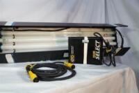 KINO 4 BANK BALLAST YELLOW W/ HEADER CABLE and 4' 4 BANK KINO HOUSING and BULB HARNESS