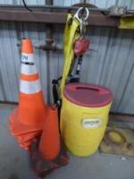 Safety Harness, Cones, Cooler