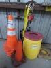 Safety Harness, Cones, Cooler