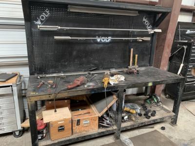 Shop Bench with Contents