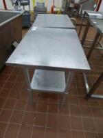 Lot Stainless Steel Tables