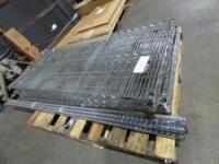 Lot Wire Rack Shelving with Contents