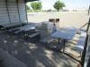 All-Steel Carport w/Plastic Picnic Tables - 3