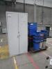 Storage Cabinet & Recycle/Trash Bins