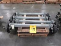 LOT (4) UFP AXLES, 150-ELEC/69.5HF/52F/6K