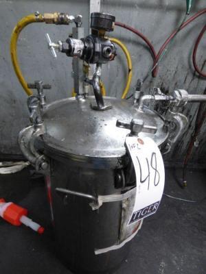 (3) Stainlees Steel Pressure Vessels with Agitators