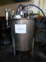 Stainless Steel 140 Gallon Day Tank, Agitator, Pumps, Filteration