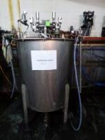 Stainless Steel 140 Gallon Day Tank, Agitator, Pumps, Filteration