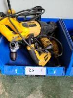 Lot Dewalt & Misc Corded & Battery Powered Hand Tools