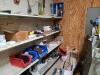 Lot Galvanized Pipe Fittings, Electrical Hardware, Paint and Misc Tools - 16