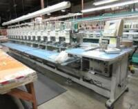 Barudan BENSME-ZN - 15 Head - 9 Needle Commercial Embroidery Machine