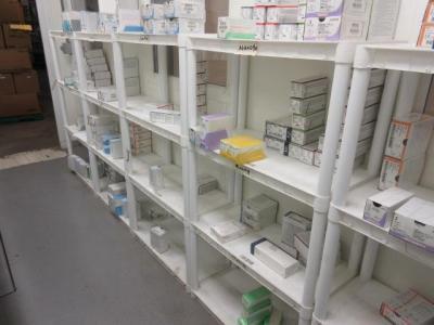 Assorted Plastic/Metal Shelving