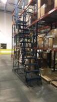 Rolling Steel Warehouse Ladder