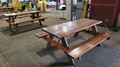 Wooden Picnic Tables