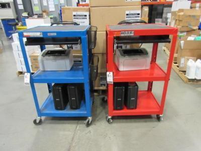 Uline Warehouse Computer Carts