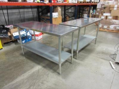 Stainless Steel Flat Top Work Tables