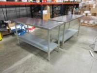Stainless Steel Flat Top Work Tables
