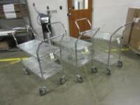 Uline 2-Shelf Wire Mesh Carts