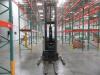 CROWN RD 3000 SERIES ELECTRIC STAND ON REACH LIFT TRUCK, 3000 LBS., WITH HOBART 36 VOLTS BATTERY CHARGER, 140" HIGH - 4