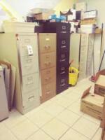 Assorted Vertical Filing Cabinets