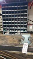 Bench Vise & Storage Cabinet