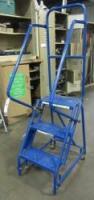 Rolling Steel Warehouse Ladder