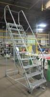 Rolling Steel Warehouse Ladder