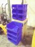 Uline Plastic Stackable Bins - 2