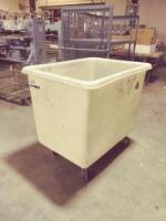 Box Truck Plastic Bin, w/ Wheels