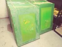 Screen Printing Frames- Assorted Mesh