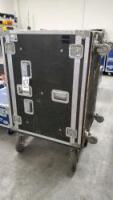 CLYDESDALE - FLIGHTPACK SHOCKMOUNT RACK ON WHEELS 19RU CASE