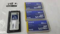 SONY 64GB SXS PRO+ MEMORY CARDS