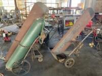 Lot (2) Acetylene Tank Carts