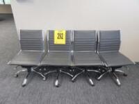 LOT (4) GREY OFFICE CHAIRS